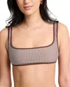 Onia Claire Tricot Bikini Top In Multi
