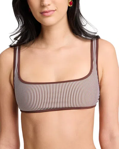 Onia Claire Tricot Bikini Top In Multi
