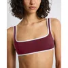Onia Claire Bikini Top In Purple
