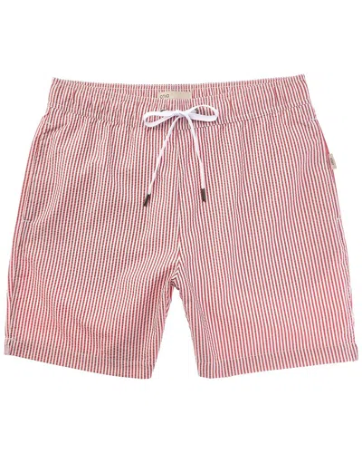 Onia Classic Seersucker Swim Short In Multi