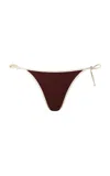 Onia Cleo Bikini Bottom In Brown