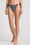 Onia Cleo Bikini Bottom In Black/white, Women's At Urban Outfitters