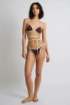 Onia Cleo Bikini Bottom In Rum/egret