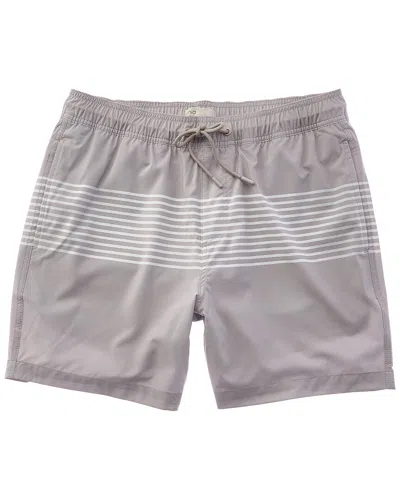 Onia Comfort-lined Swim Trunk In Brown