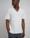 Onia Cotton Crochet Johnny Collar Polo In White