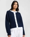 Onia Cotton Fitted Cardigan In Multi