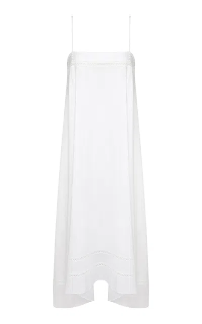 Onia Cotton Handkerchief Dress In White