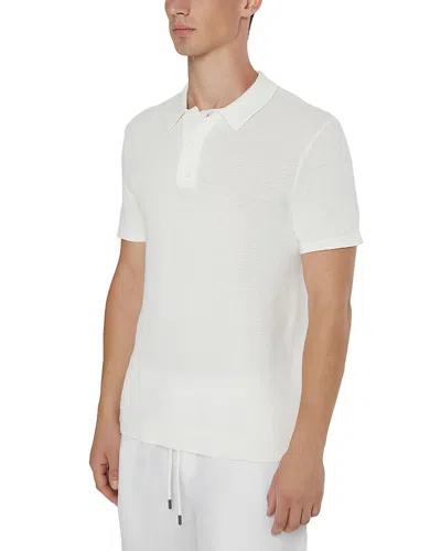 Onia Cotton Regular Fit Polo Shirt In White