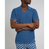 Onia Cotton Textured Johnny Collar Polo