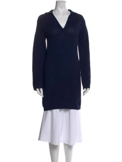 Pre-owned Onia Cowl Neck Sweater In Blue