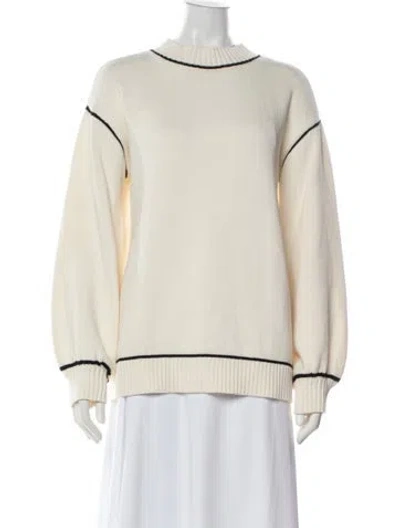 Pre-owned Onia Crew Neck Sweater In Neutral