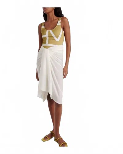 Onia Crinkle Gauze Pareo Wrap In White