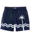 Onia Nylon Crinkle 5 Swim Trunk In Blue