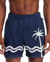 Onia Nylon Crinkle 5 Swim Trunk In Blue