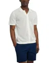 Onia Crochet Button Front Short Sleeve Sweater In White