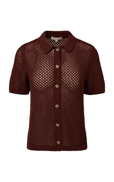 Onia Crochet Knit Shirt