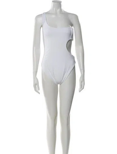 Pre-owned Onia Cutout Accent One-piece In White