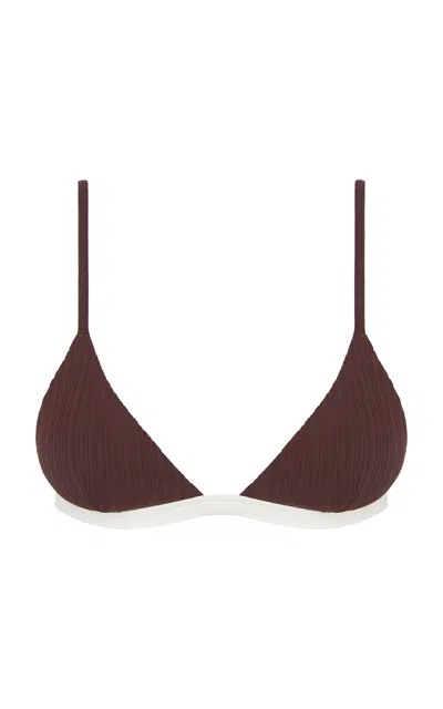 Onia Danni Bikini Top In Brown
