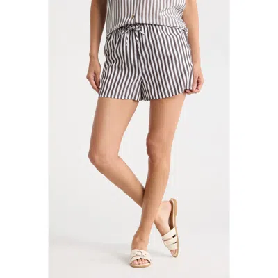 Onia Drawstring Cover-up Shorts In Gray