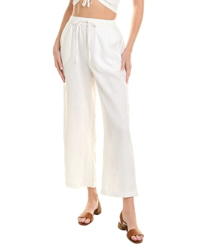 Onia Drawstring Linen Pant In White
