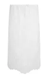 Onia Drawstring Midi Skirt In White