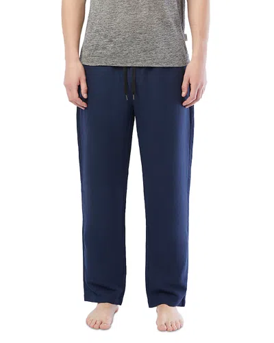Onia Linen Pull-on Pants In Blue