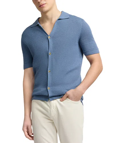 Onia Drop Needle Mist Sweater Shirt In Blue