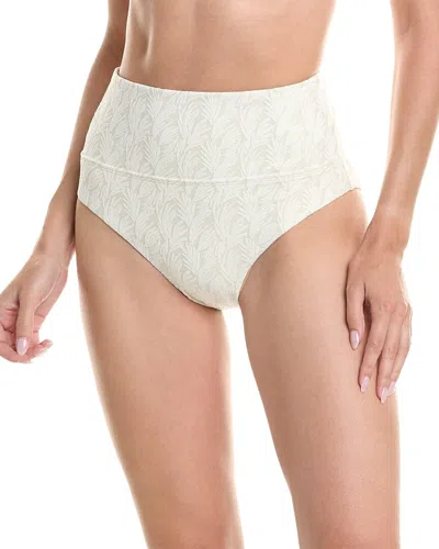 Onia Emelia Bikini Bottom In White/gold