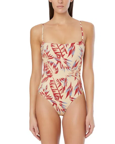 Onia Estelle One-piece In Tan Multi