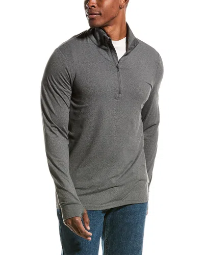 Onia Everyday Half Zip Sweater In Charcoal