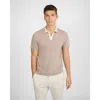 Onia Extra Fine Merino Wool Polo In Brown