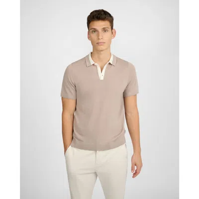 Onia Extra Fine Merino Wool Polo In Brown