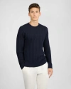 Onia Featherweight Cashmere Sweater In Blue