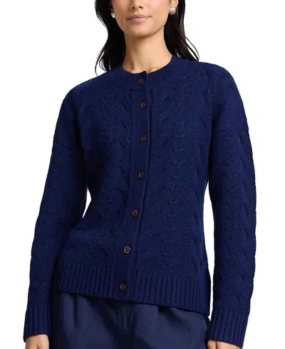 Onia Fitted Cable Knit Cardigan