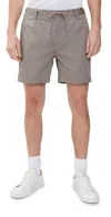 Onia Garment Dye Cotton Drawstring Shorts 6 Cinder In Cinder