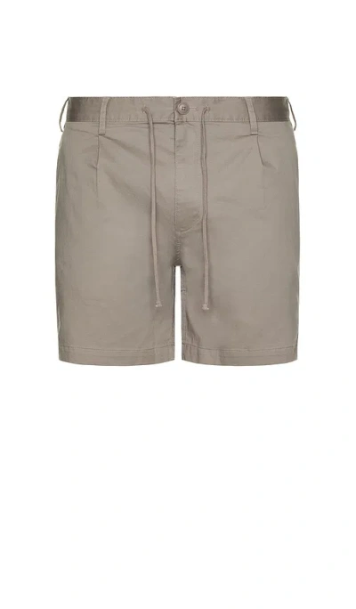 Onia Garment Dye Cotton Drawstring Shorts In Cinder