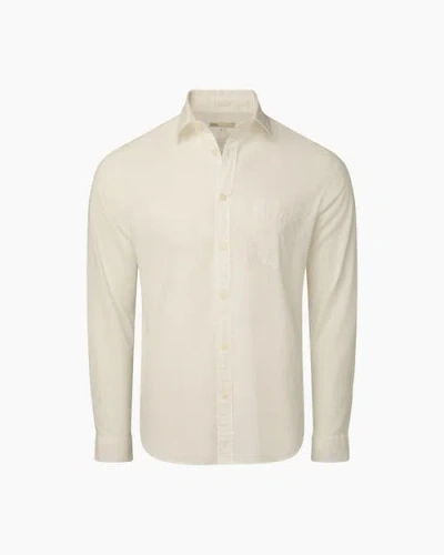 Onia Garment Dye Cotton Voile Shirt In White