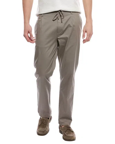 Onia Garment Dye Drawstring Pant In Gray
