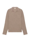 Onia Gauze Popover Shirt In Brown
