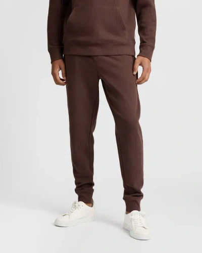 Onia Heavyweight Cotton Waffle Jogger In Brown
