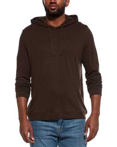 Onia Heavyweight Slub Hoodie In Brown