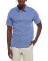 Onia Heavyweight Slub Polo Shirt In Blue