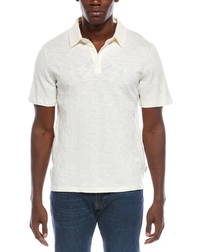 Onia Heavyweight Slub Polo Shirt In White
