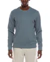 Onia Heavyweight Waffle Crewneck Sweatshirt In Green