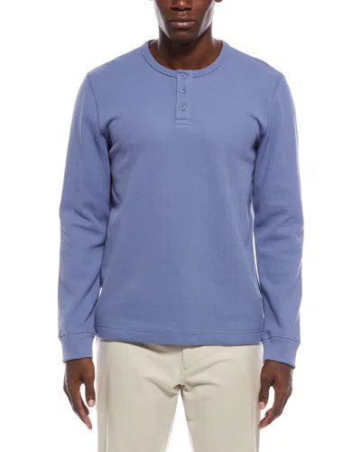 Onia Heavyweight Waffle Henley In Blue