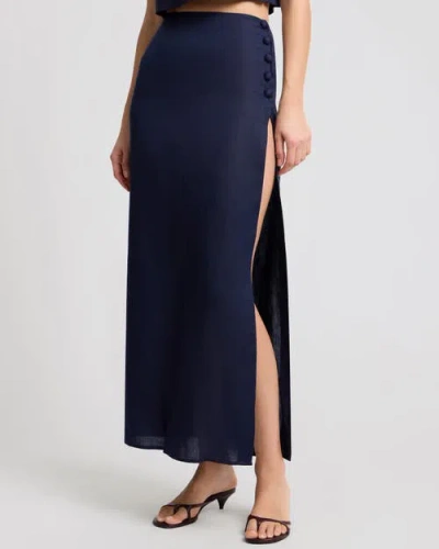 Onia High Slit Maxi Skirt In Animal Print