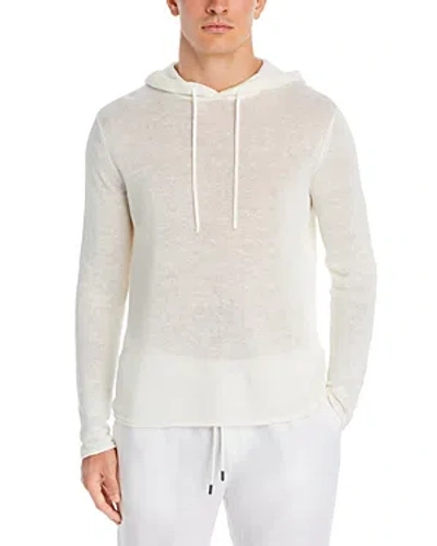 Onia Hooded Linen Sweater In White