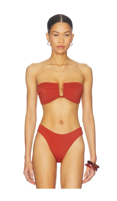 Onia Isla Bikini Bikini Top In Red
