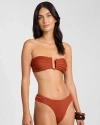 Onia Isla Bikini Top In Brown