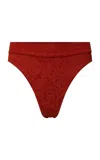 Onia Ivy Bikini Bottom In Red